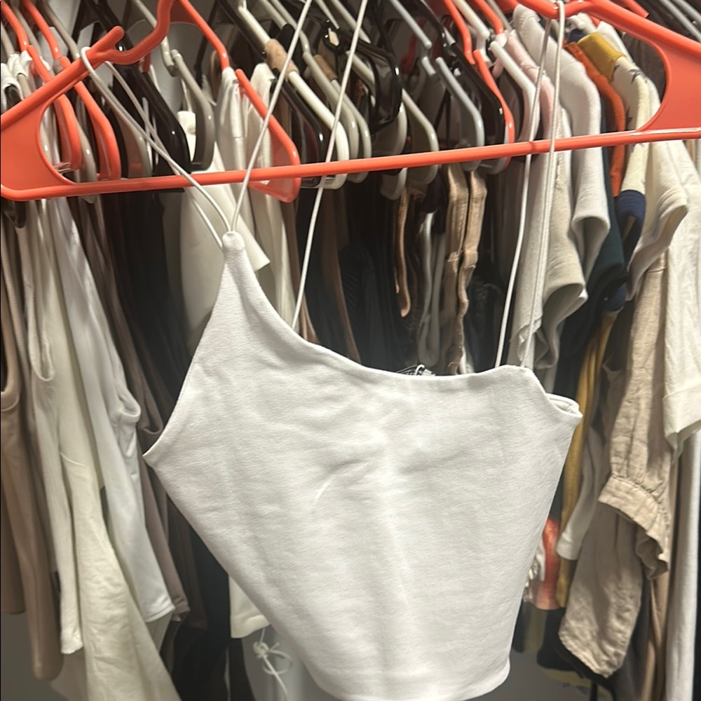 White Spaghetti Strap Top